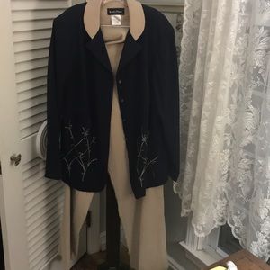 Two-piece jacket/pants. Great detail on jacket.18W
